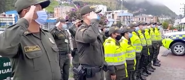 Atentado terrorista en Bogotá contra un CAI