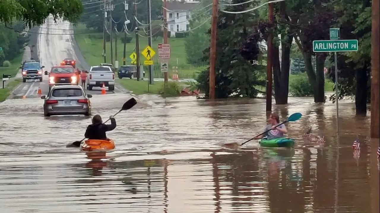 El estado de Nueva York ha presenciado estas inundaciones en medio del verano en el hemisferio norte.