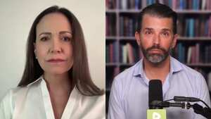 María Corina Machado y Donald Trump Jr.