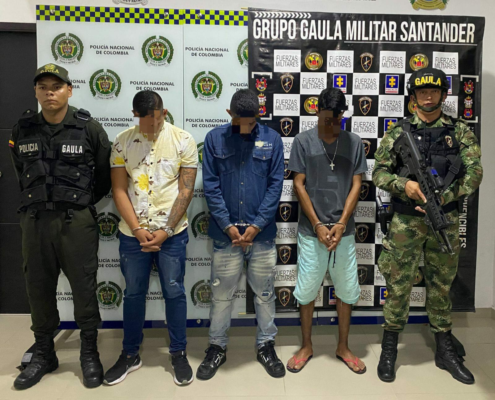 Capturados presuntos integrantes de Los Búcaros.