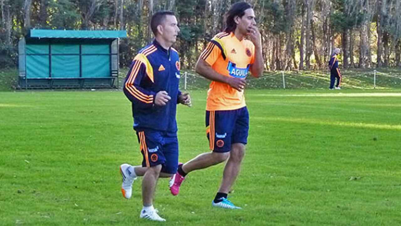 Falcao se entrena en Buenos Aires. Foto: Federación Colombiana de Fútbol.