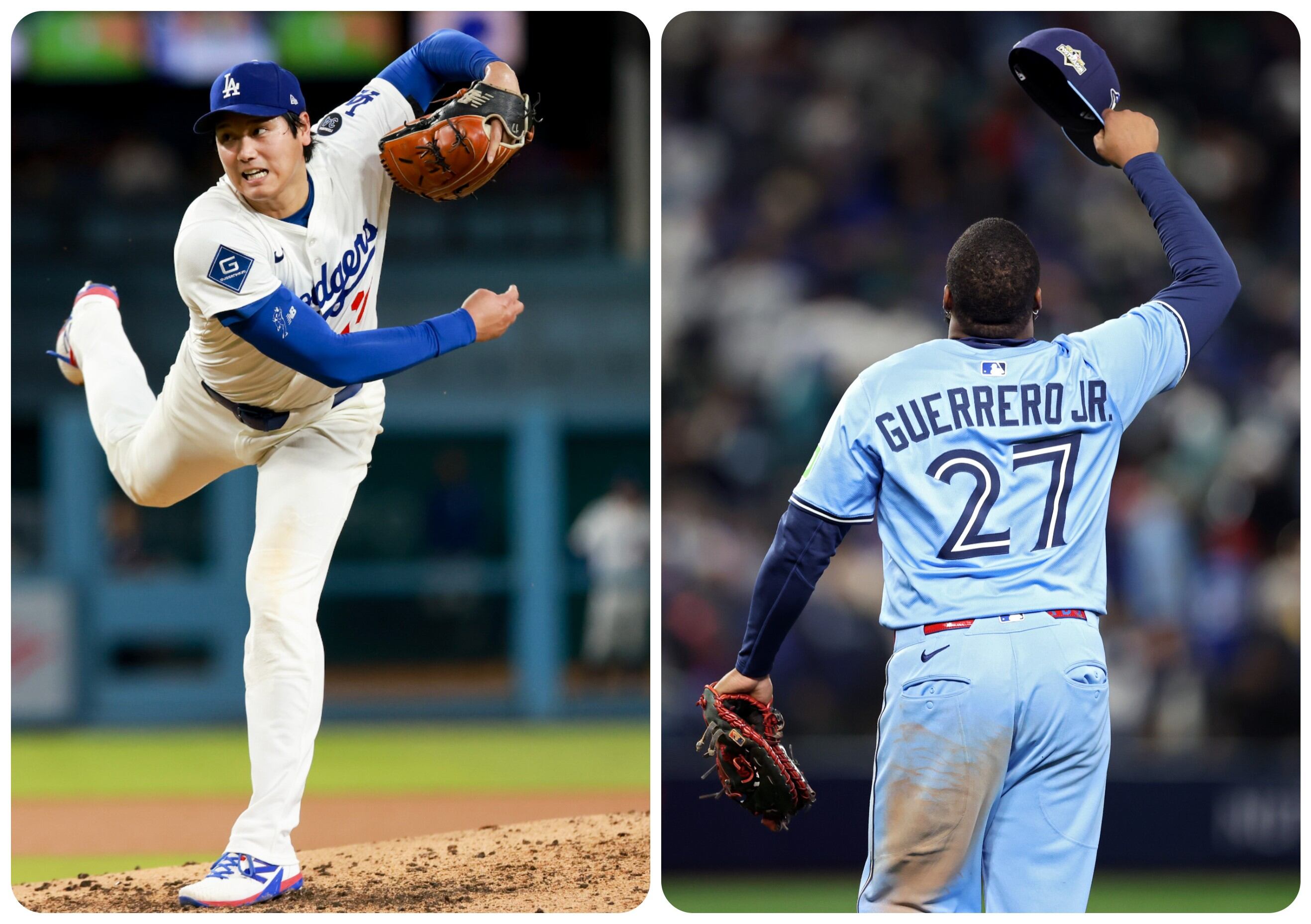 Shohei Ohtani y Vladimir Guerrero Jr. dieron de qué hablar en el juego 4 de la Serie Mundial.