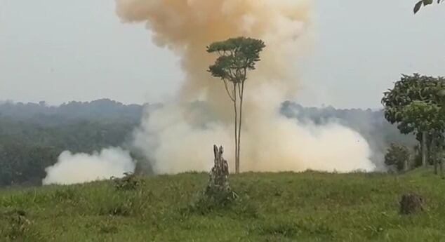 Ejército destruyó explosivos del ELN.