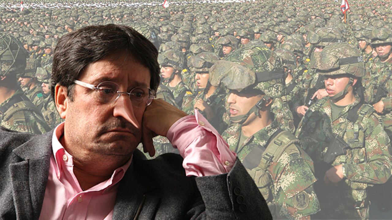 El precandidato presidencial fue calificado como mentiroso por miembros del ejército.