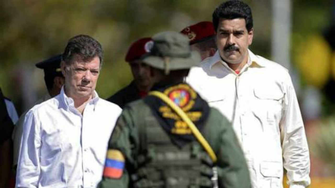 Nicolás Maduro y Juan Manuel Santos