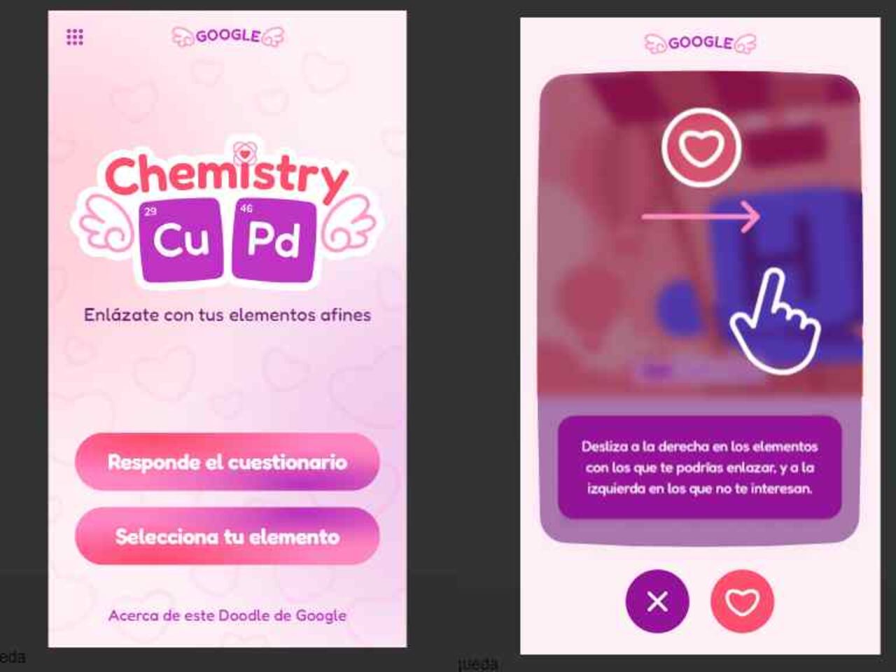 El nuevo Doodle de Google para San Valentín, ofrece un juego interactivo.
