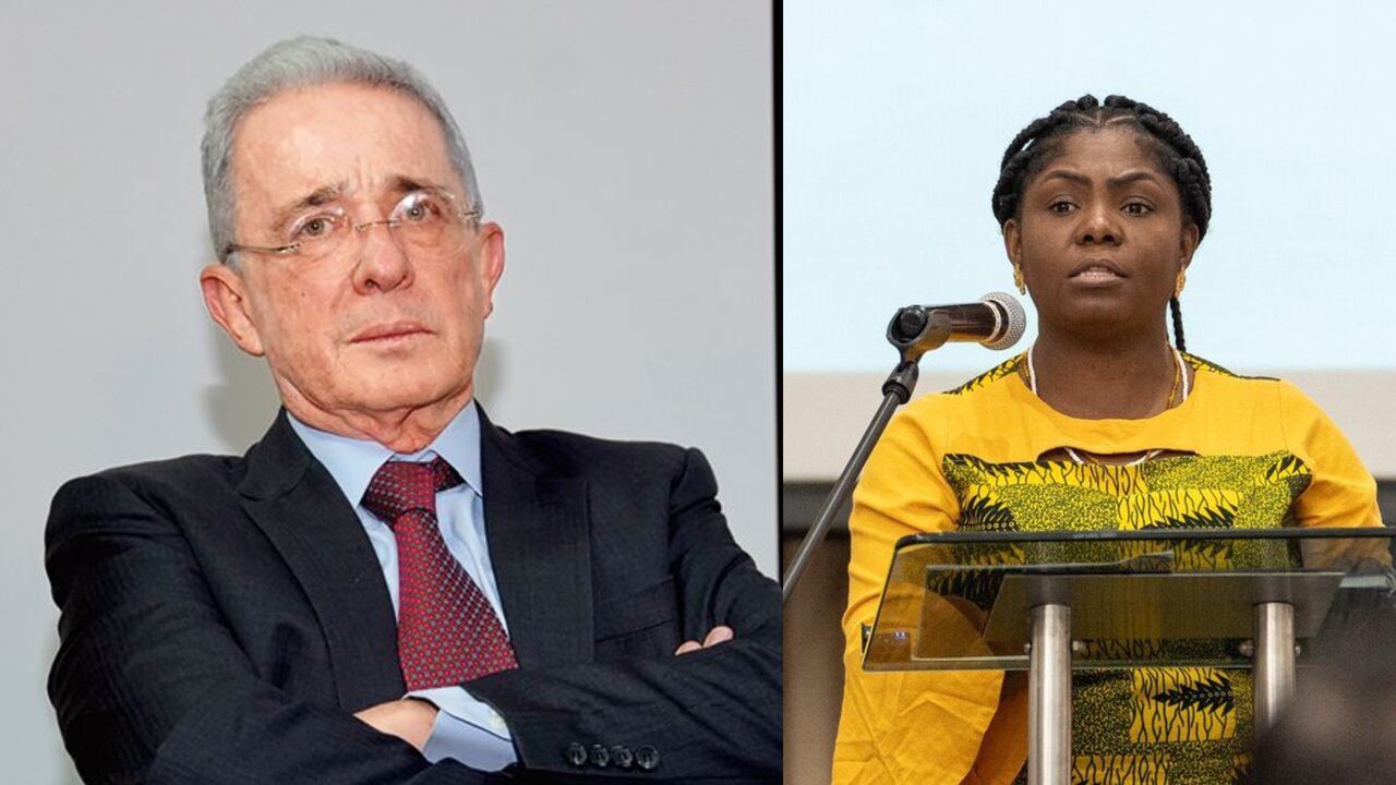 Álvaro Uribe y la vicepresidenta Francia Márquez.