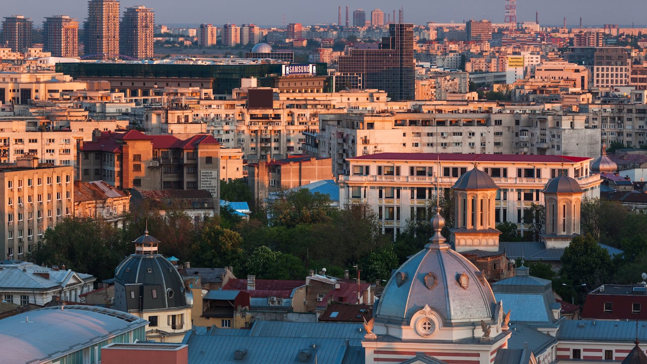 Bucarest, capital de Rumania.