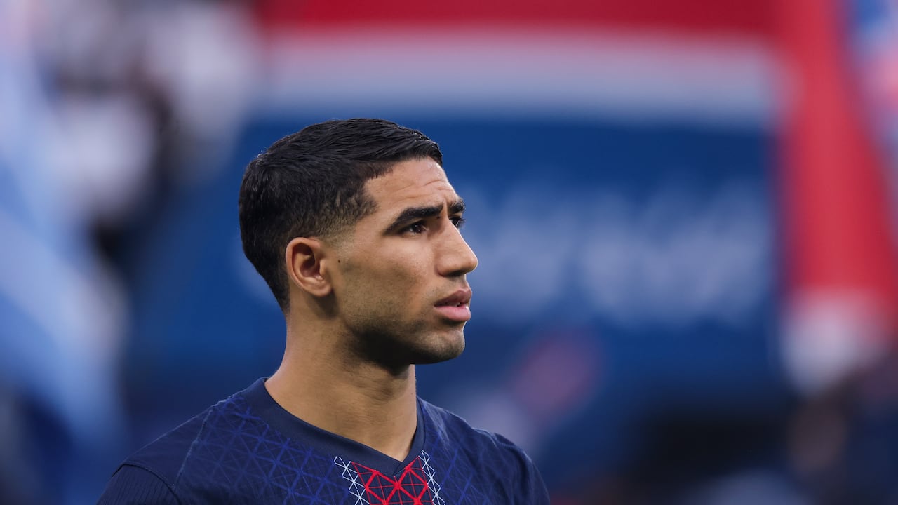 Achraf Hakimi, lateral del PSG y la selección de Marruecos.