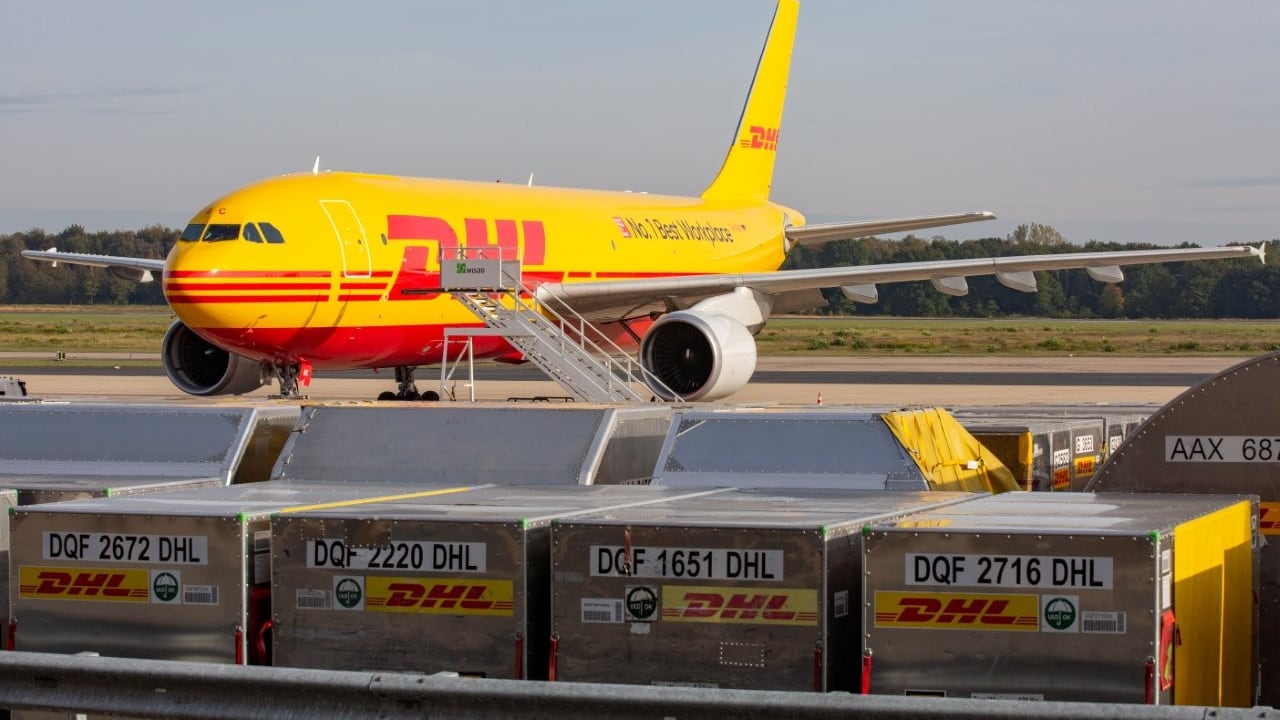 Avión de DHL.