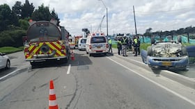 Un grave accidente se registró en la Autopista Norte con calle 235.