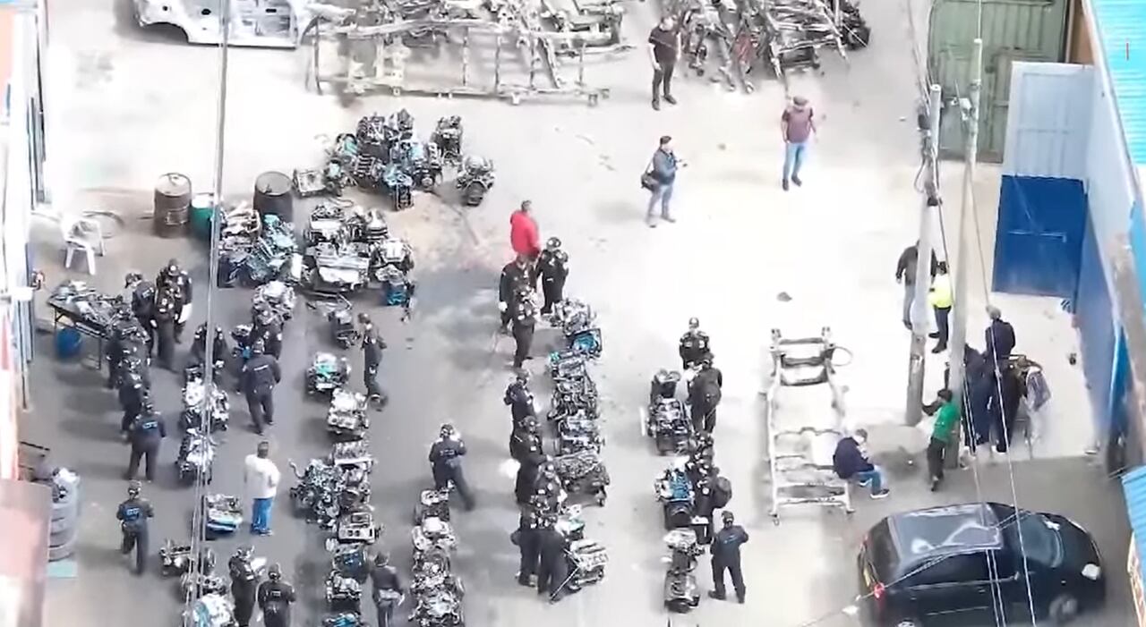 Las piezas recuperadas estaban almacenadas en talleres y luego comercializadas en mercados ilegales de La Estanzuela y el sector del 7 de agosto.
