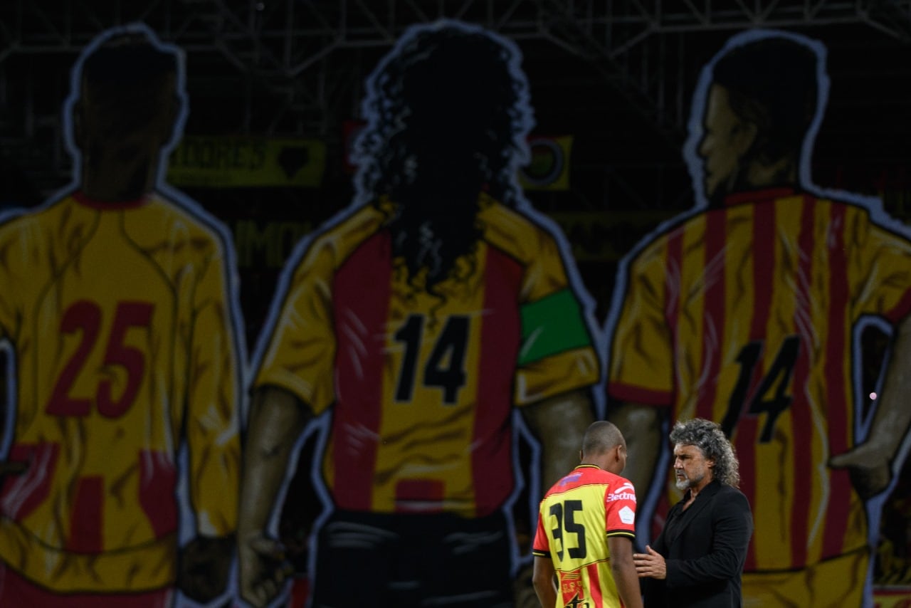 Imagen del partido entre Deportivo Pereira y Deportivo Cali por la fecha 1 del primer semestre de la Liga colombiana 2024.