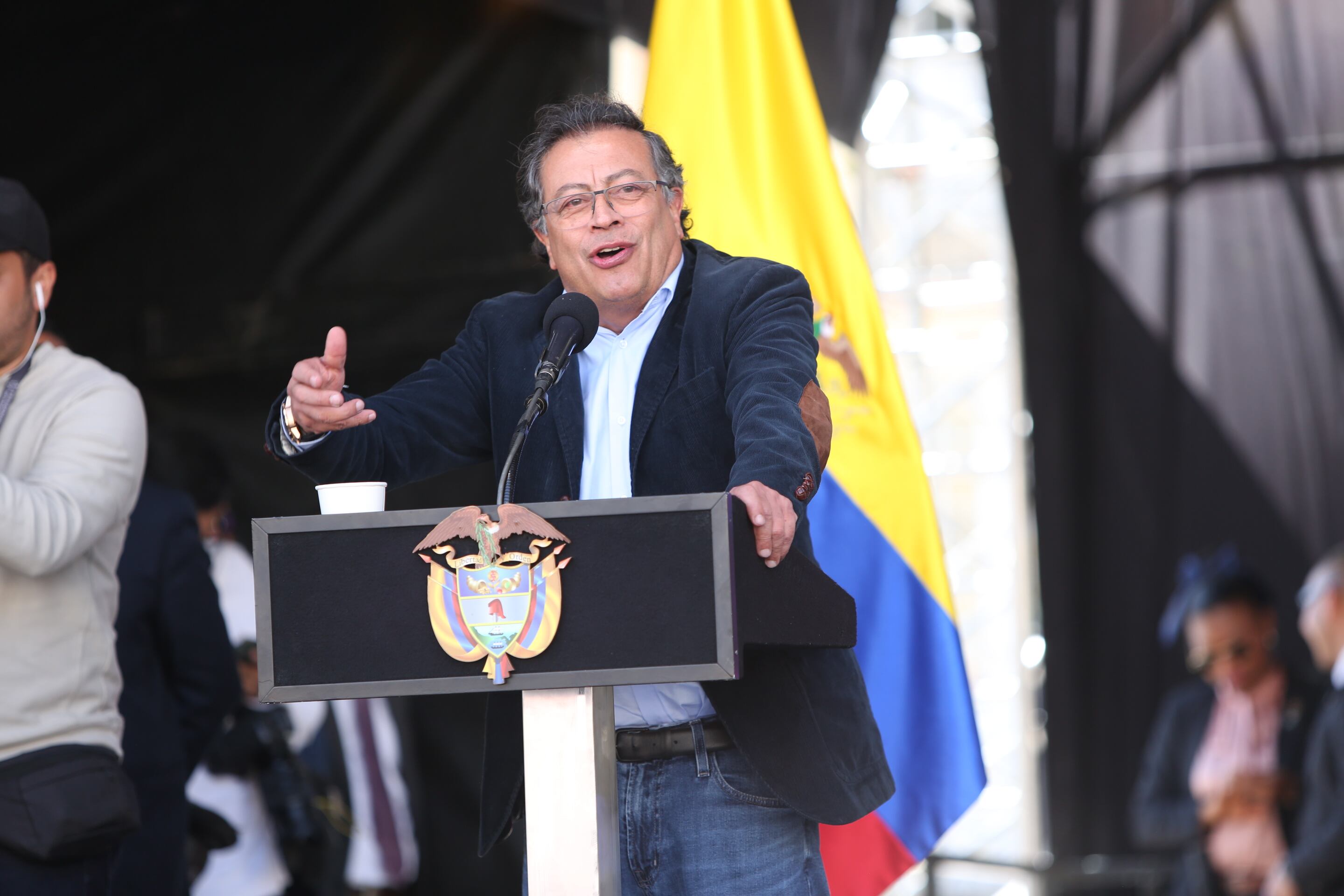 Plaza de Bolívar marchas convocadas por el Presidente Gustavo Petro para respaldar las reformas 19 septiembre 2024