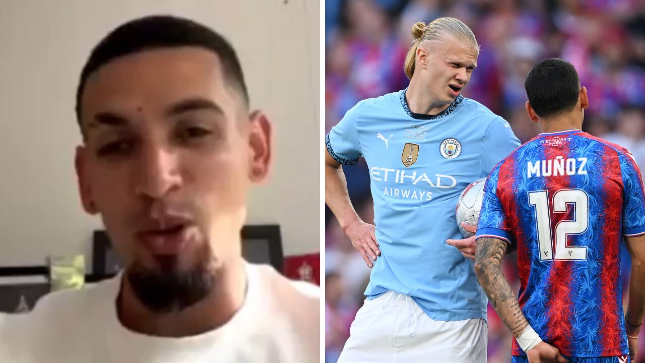 Daniel Muñoz habló sobre la final de la FA Cup, donde tuvo un inédito diálogo con Haaland.
