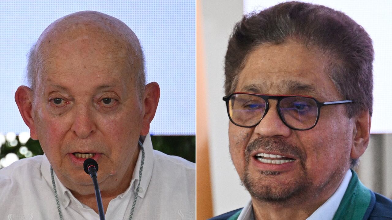 Iván Márquez y Otty Patiño