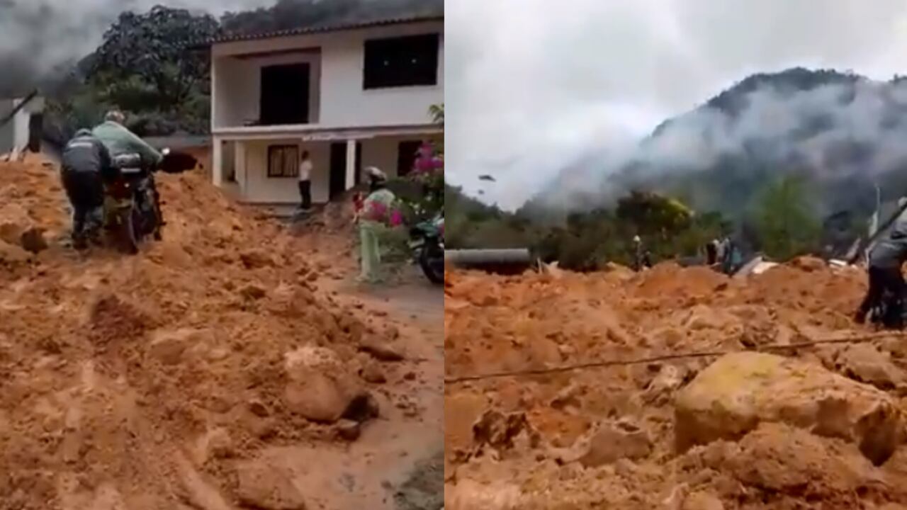 Dos muertos y tres heridos deja nuevo derrumbe en la autopista Medellín- Bogotá