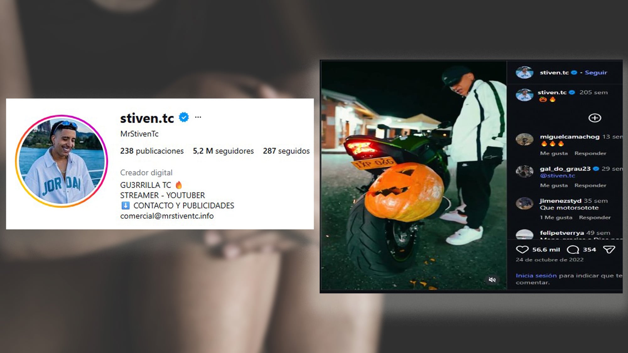 Stiven.tc, influencer