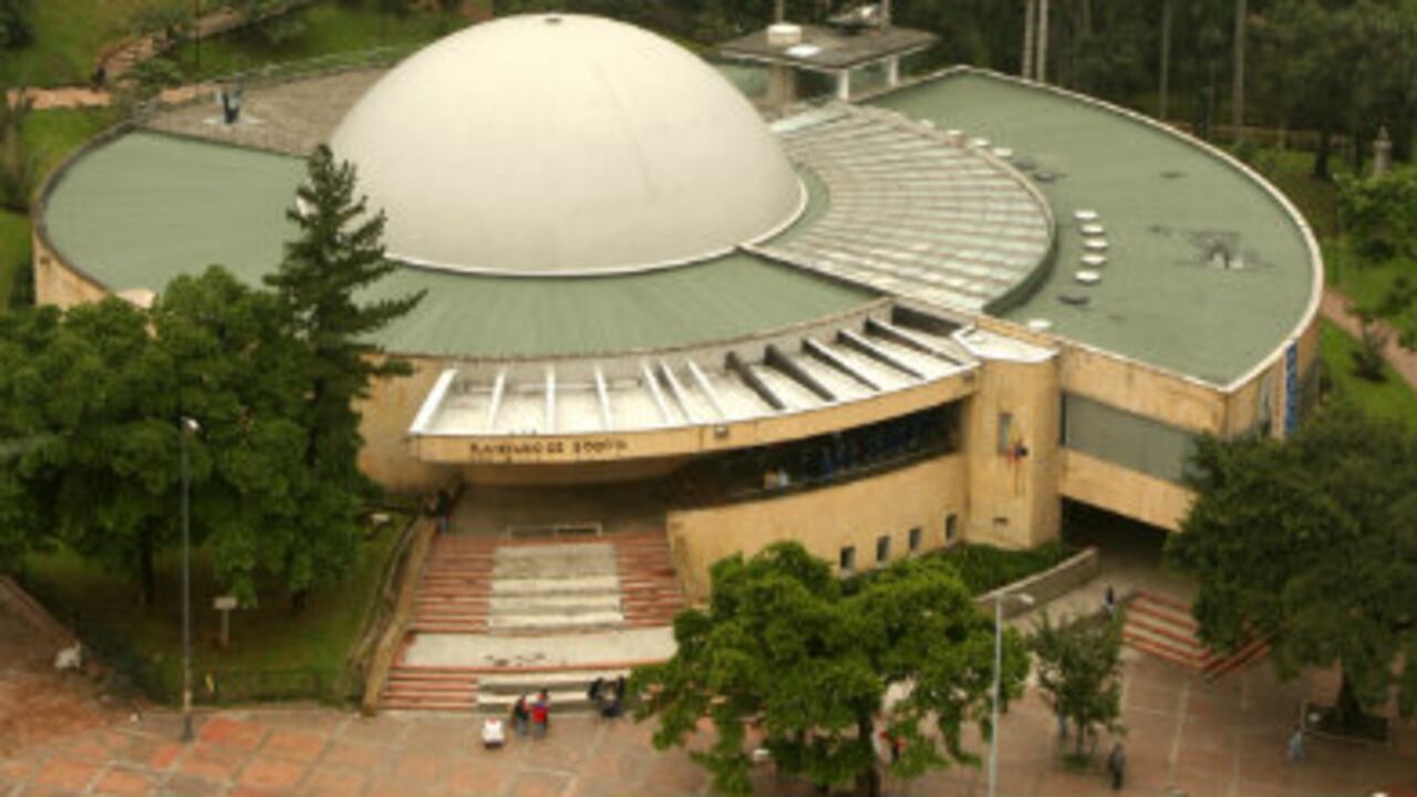 El planetario de Bogotá.