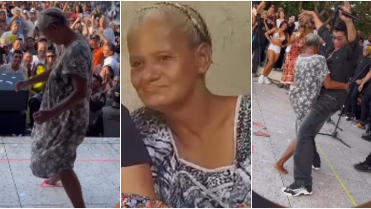 Abuela en concierto de Rafa Pérez