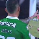 James Rodríguez y su reacción