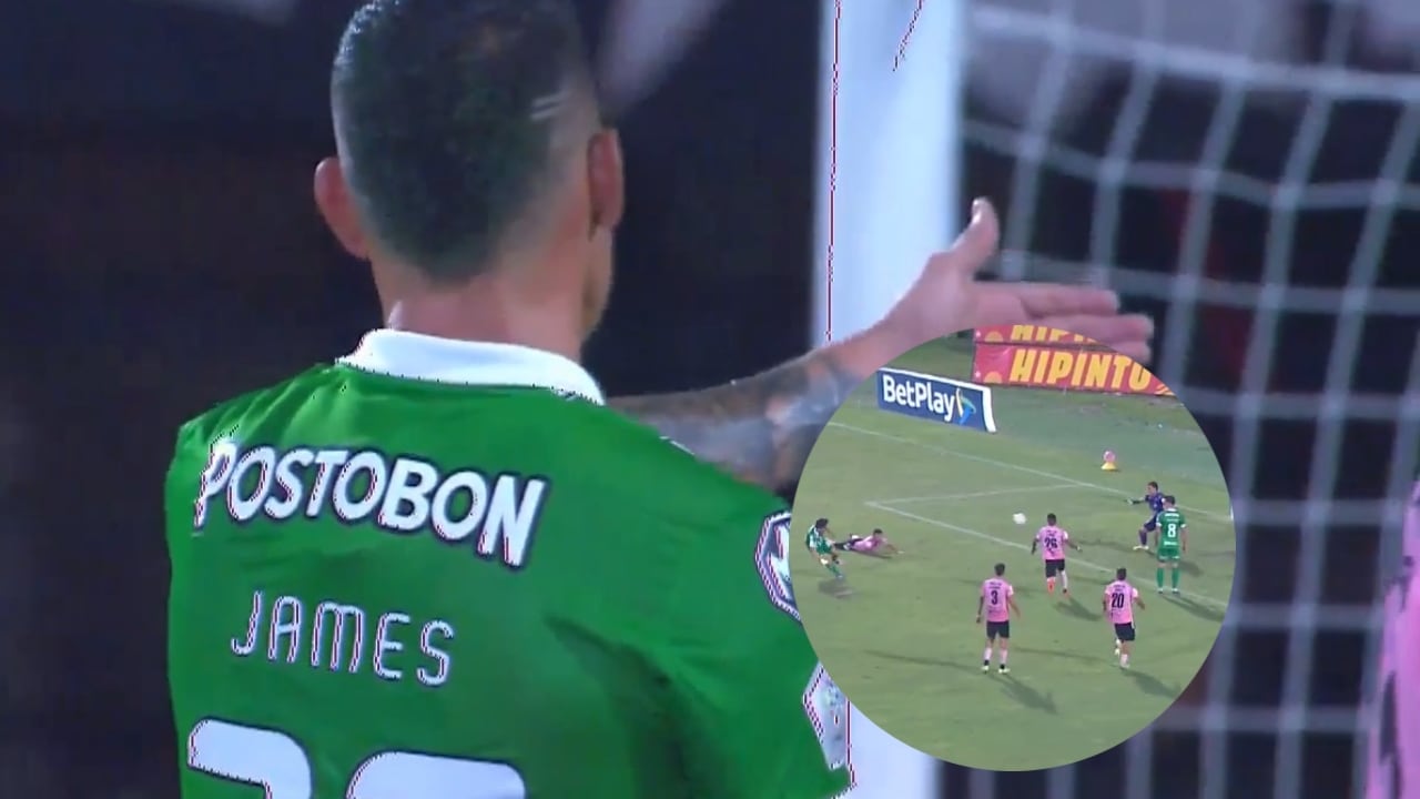 James Rodríguez y su reacción