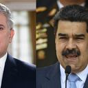 Iván Duque, presidente de Colombia, y Nicolás Maduro, mandatario de Venezuela.