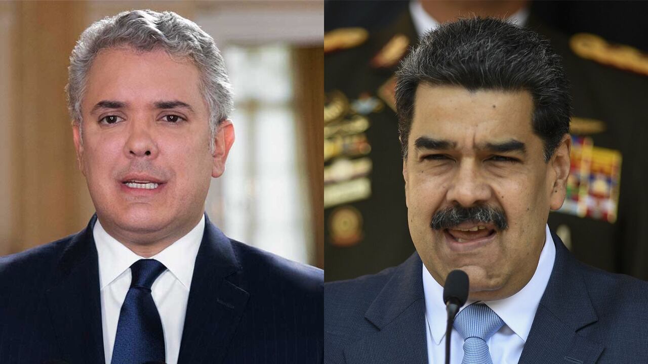 Iván Duque y Nicolás Maduro.