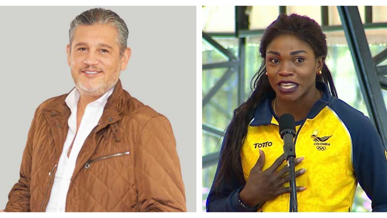 Carlos Suárez y Caterine Ibargüen.