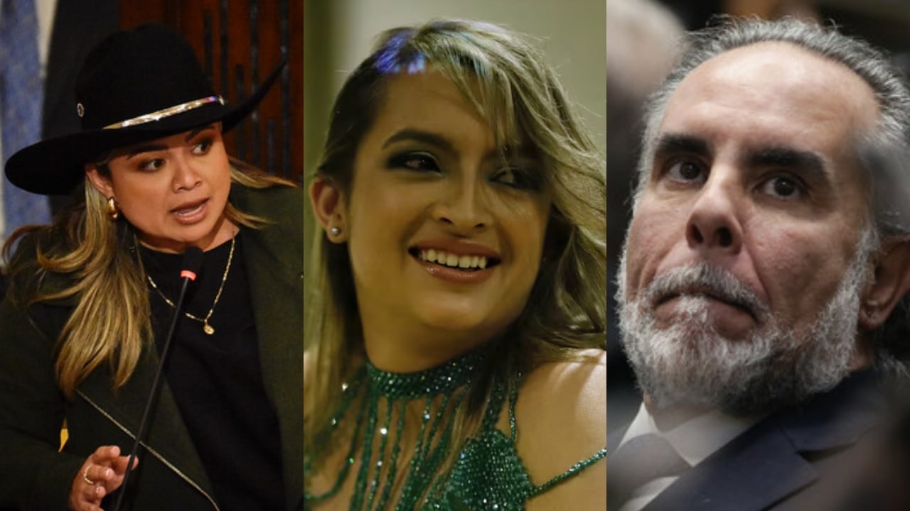 De izquierda a derecha: Lina María Garrido, Andrea Petro y Armando Benedetti.