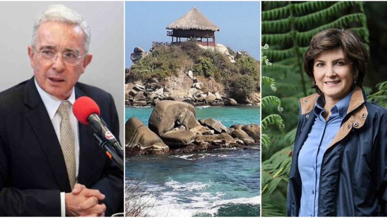 El expresidente Álvaro Uribe, el Parque Tayrona y Julia Miranda, exdirectora de Parques Nacionales