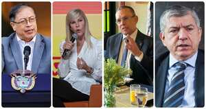 Gustavo Petro, Dilian Francisca Toro, Efraín Cepeda y César Gaviria.