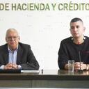 Ministro de Hacienda, Ricardo Bonilla, y Jonathan Malagón, presidente de Asobancaria