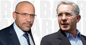 Roy Barreras y Álvaro Uribe Vélez.