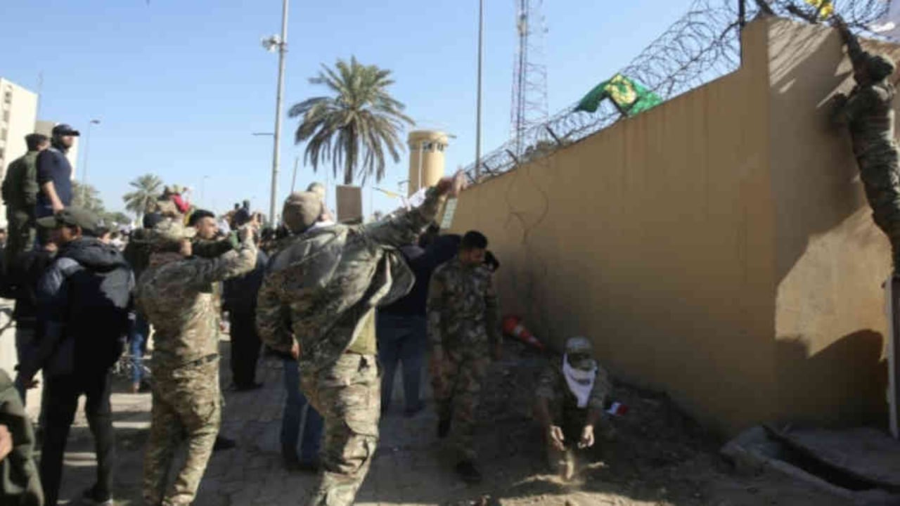 La embajada estadounidense en Irak ha sido blanco de varios misiles y cohetes desde octubre de 2018.