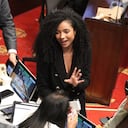 Juliana Guerrero en el Congreso de la República, en Bogotá, el 11 de marzo de 2025