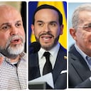 Salvatore Mancuso, Abelardo De La Espriella, Álvaro Uribe y Germán Vargas Lleras.