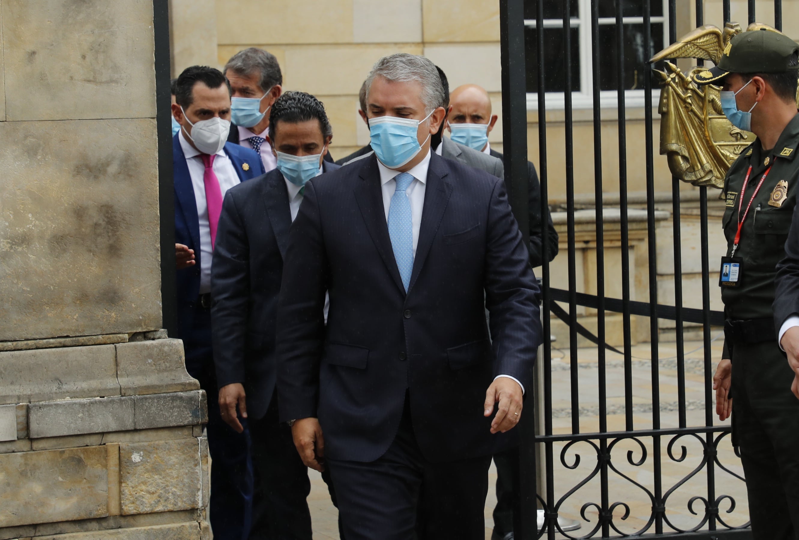 Presidente Iván Duque; Rueda prensa representante paro; Foto Guillermo Torres