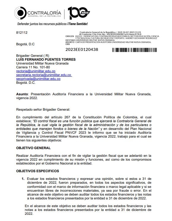 Investigan un “cartel de contratación” en la Universidad Militar. En solo cuatro años se firmaron contratos por más de 40.000 millones de pesos