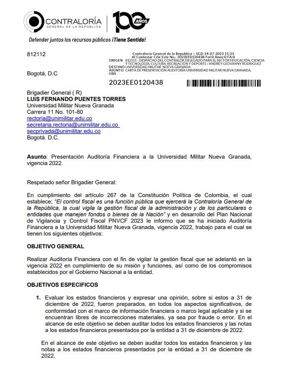Investigan un “cartel de contratación” en la Universidad Militar. En solo cuatro años se firmaron contratos por más de 40.000 millones de pesos