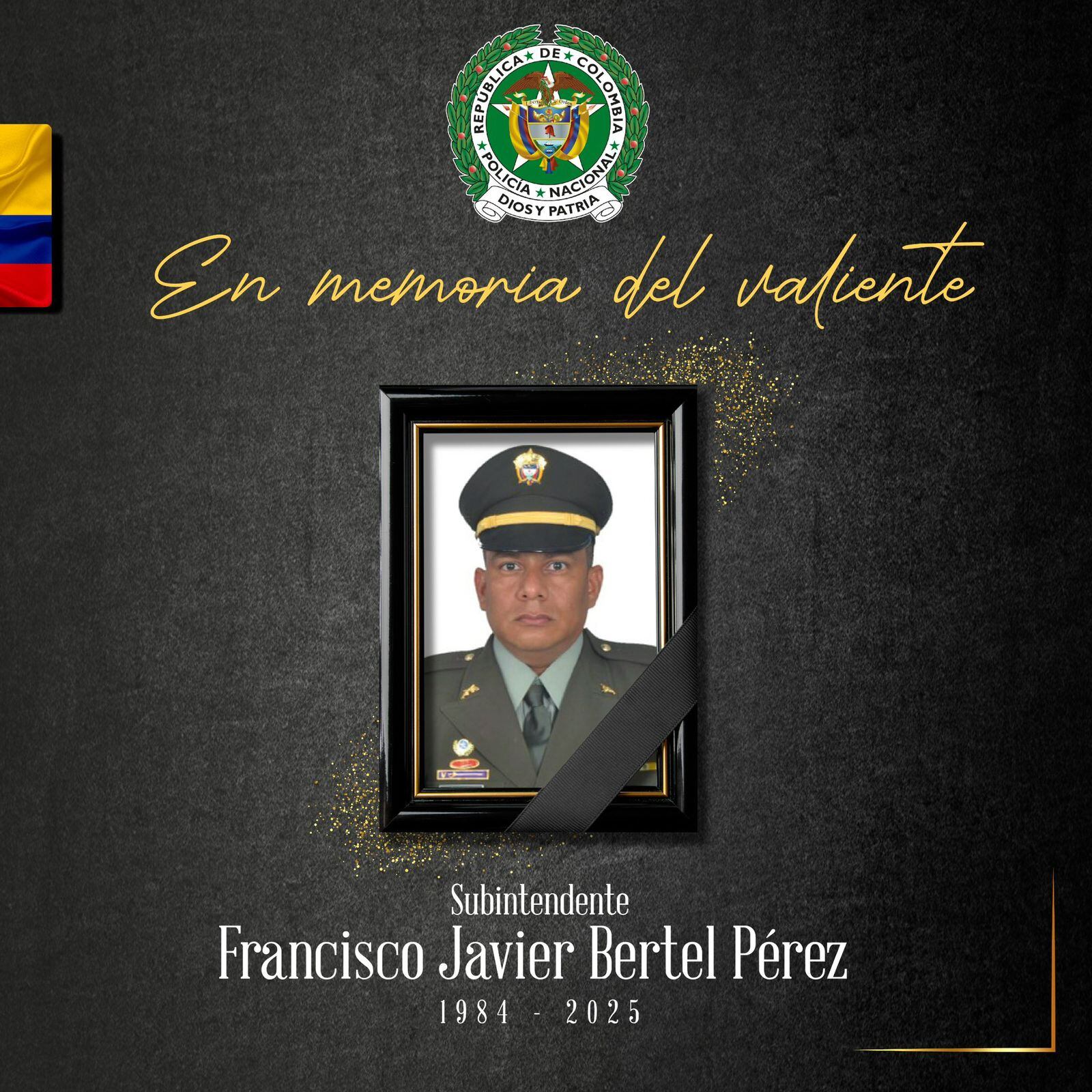 Subintendente de la Policía asesinado en Cartagena.