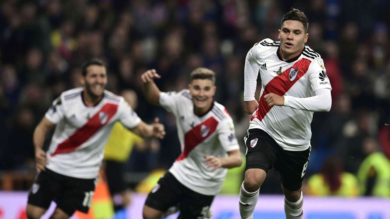 Juan Fernando Quintero hizo uno de los goles más importantes de la historia de River Plate en la final de la Copa Libertadores 2018 ante Boca Juniors.