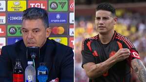 Marcelo Gallardo cortó de raíz todos los rumores al respecto del fichaje de James Rodríguez