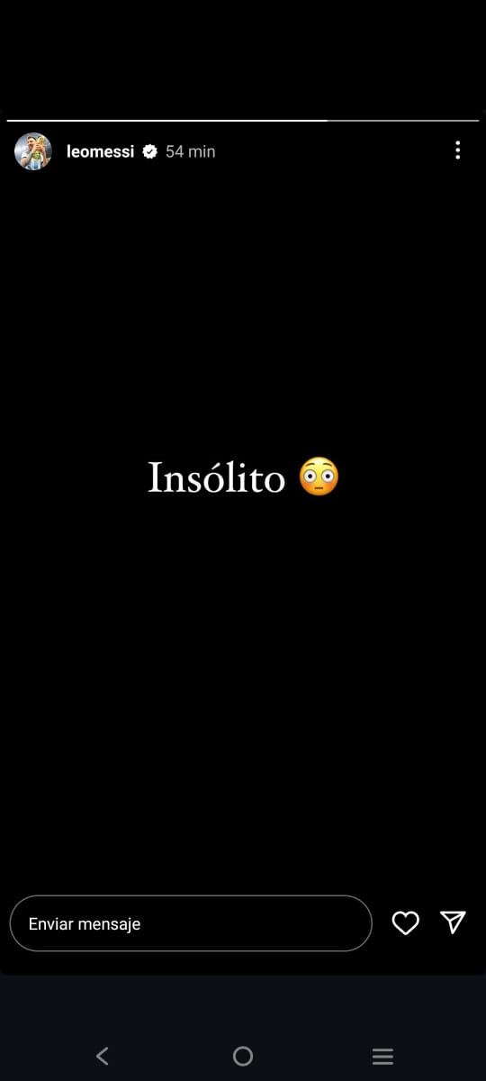 Mensaje de Lionel Messi