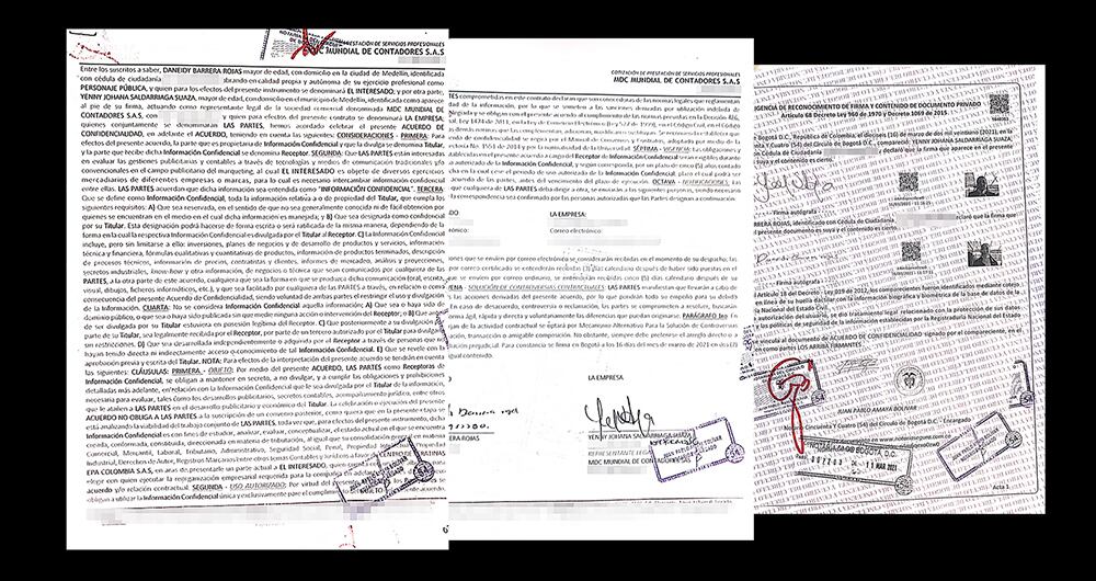 Luego de una serie de disputas, la contadora de forma unilateral cancela su contrato con la influencer.