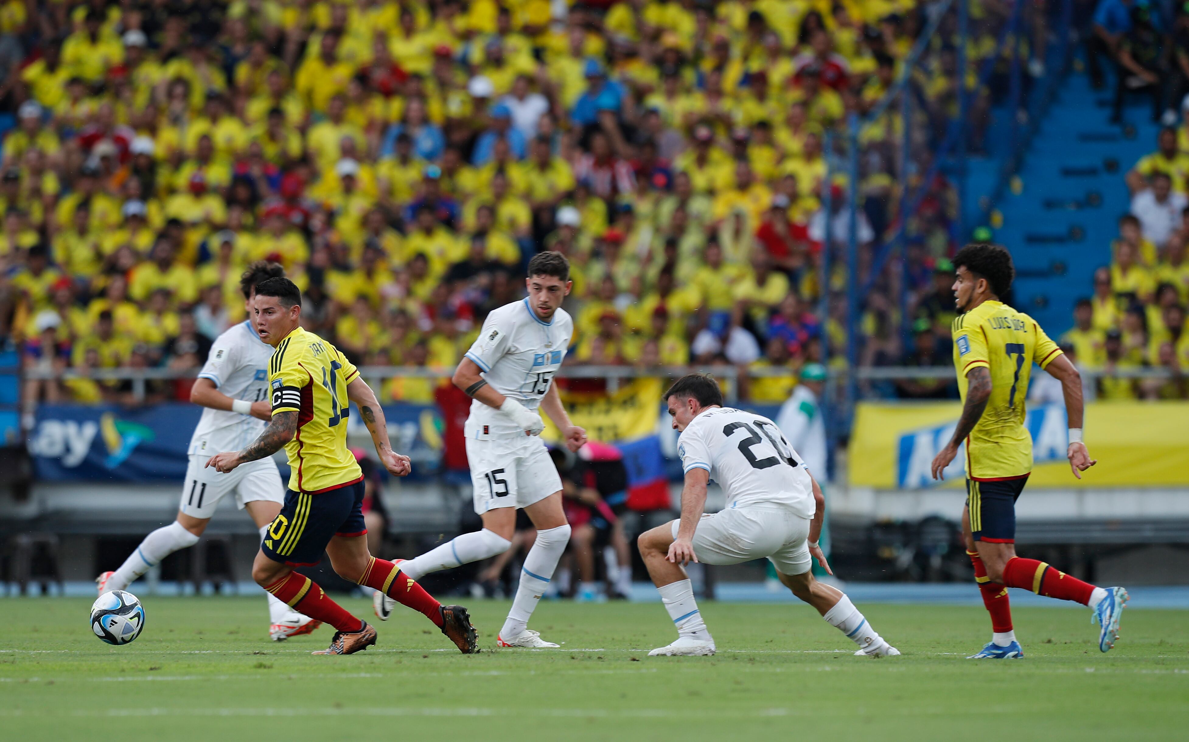 James Rodríguez marcó  gol con la Selección Colombia ante Uruguay en las Eliminatorias Sudamericanas al Mundial 2026
Barranquilla octubre 12 del 2023
Foto Guillermo Torres Reina / Semana