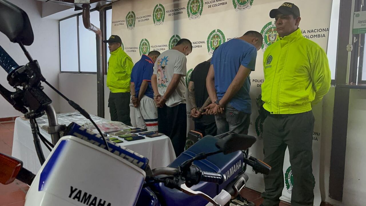 Capturados presuntos integrantes del grupo delincuencial Los Chaparros en Bucaramanga.