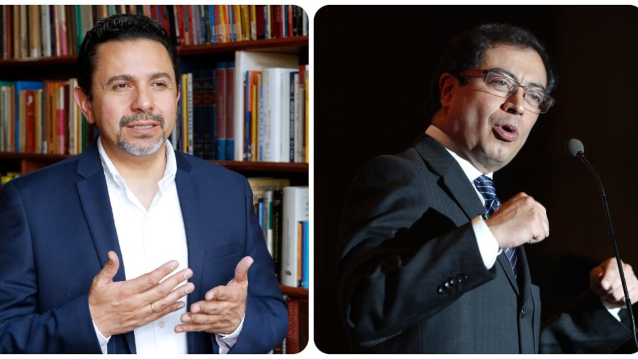 Miguel Ceballos y Gustavo Petro.