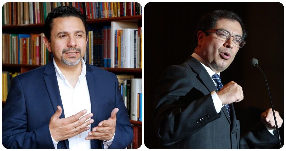Miguel Ceballos y Gustavo Petro.