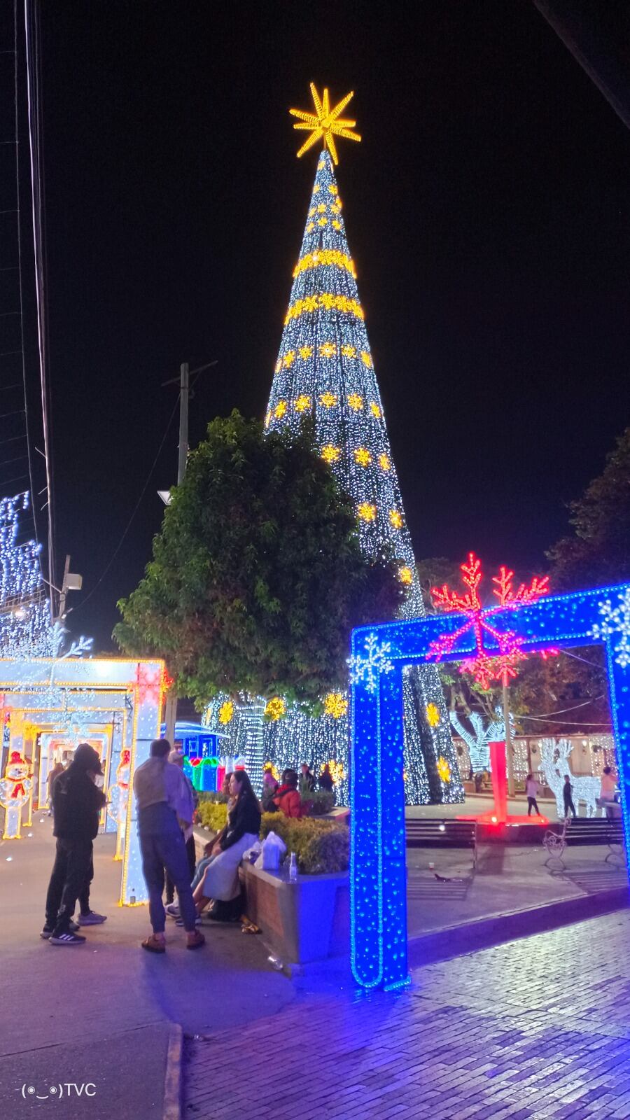 Alumbrado navideño en Cota, Cundinamarca